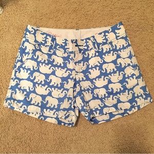 lilly pulitzer elephant shorts size 00